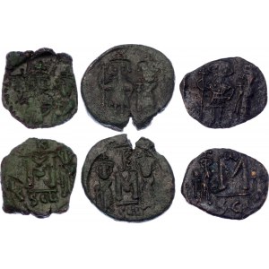 Byzantium 3 x 1/2 Follis 641 - 668 AD