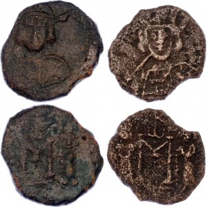 Byzantium 2 x Follis 672 - 677 AD