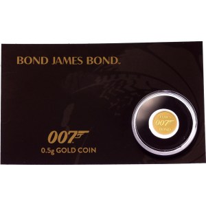 Tuvalu 2 Dollars James Bond 007 2020 in Original Folder