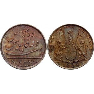 British India 10 Cash 1808