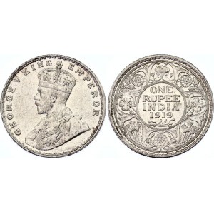 British India 1 Rupee 1919