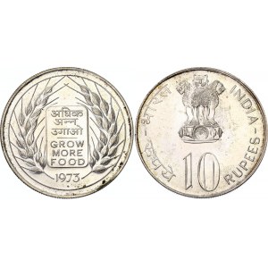 India 10 Rupees 1973