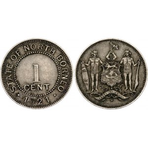 British North Borneo 1 Cent 1921 H