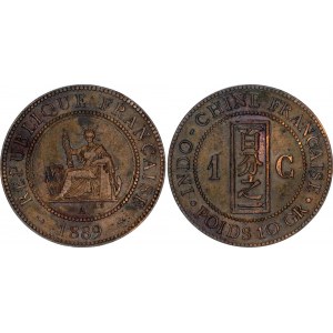 French Indochina 1 Centime 1889 A Paris