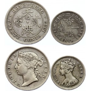 Hong Kong 10 - 20 Cents 1888