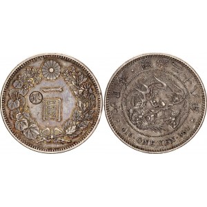 Japan 1 Yen 1895 (28) with Countermark