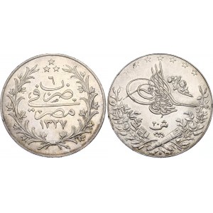 Egypt 20 Qirsh 1913 H AH 1327//6