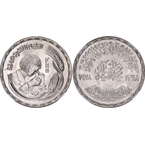 Egypt 1 Pound 1978 AH 1398 NGC MS 66