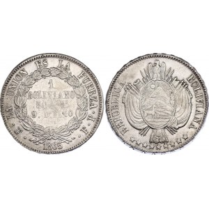 Bolivia 1 Boliviano 1865 FP