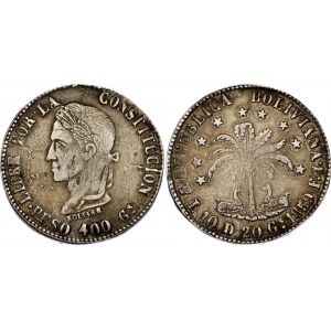 Bolivia 8 Soles 1859 PTS FJ