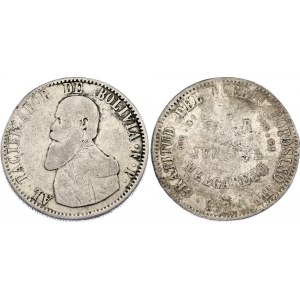 Bolivia 1 Melgarejo 1865 FP