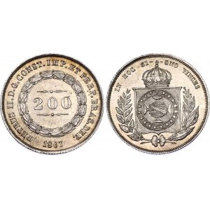 Brazil 200 Reis 1867