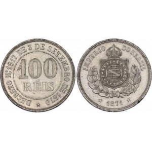Brazil 100 Reis 1871