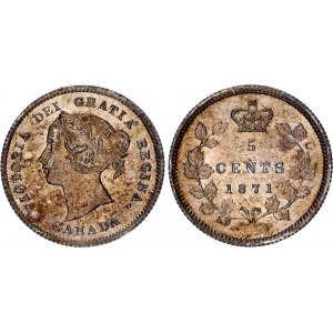 Canada 5 Cents 1871