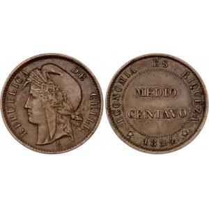 Chile 1/2 Centavo 1894 So