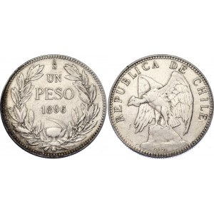 Chile 1 Peso 1896 So