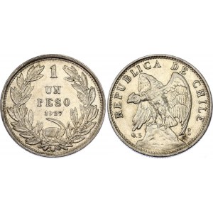 Chile 1 Peso 1927 So