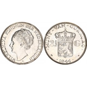 Curacao 2-1/2 Gulden 1944 D
