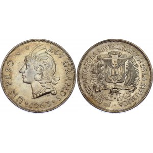 Dominican Republic 1 Peso 1963