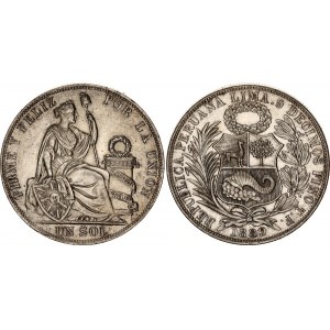 Peru 1 Sol 1889 TF