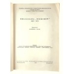 Kazimeirz Polak, Bibliographie von Wierchy für die Jahre 1923-1972