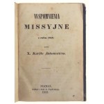 X. Karól Antoniewicz, Wspomnienia Missyjne z roku 1846