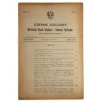 Official Journal of the Ministry of Religious Denominations and Public Enlightenment of the Republic of Poland: Year II No. 5, 6, 8, 10|11; Year III No. 21-23; Year IV No. 1-5, 16-20 (16 books), Collective work
