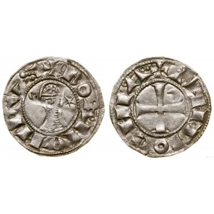 Krzyżowcy, denar typu helmet, 1163-1201, Antiochia