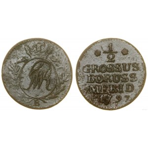 Polska, 1/2 grosza, 1797 B, Wrocław