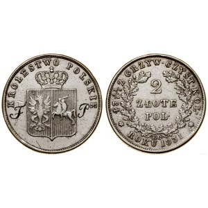 Poland, 2 zloty, 1831, Warsaw