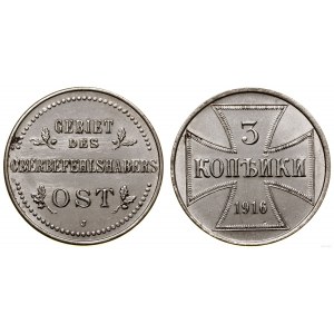 Polska, 3 kopiejki, 1916 J, Hamburg