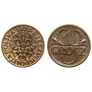 Poland, 1 penny, 1927, Warsaw