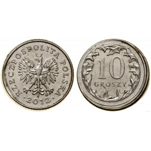 Polen, 10 groszy (mint destrukt), 2012, Warschau