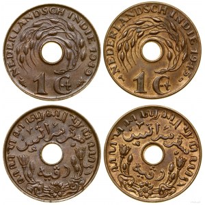 Holenderskie Indie Wschodnie (1726-1949), zestaw 2 x 1 cent