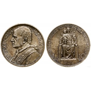 Watykan (Państwo Kościelne), 10 lirów, 1929