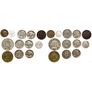 różne, zestaw 12 monet
