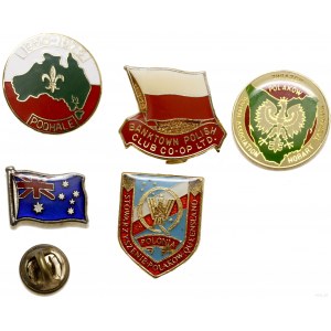 Australia, set of badges of Polish unions and associations in Australia