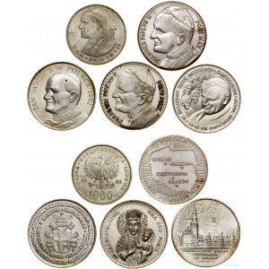 Polen, Satz von 4 Medaillen und einer Münze