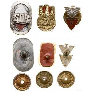 Poland, set of 3 badges