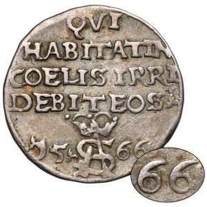 Zygmunt II August, Trojak Tykocin 1566 - szyderczy