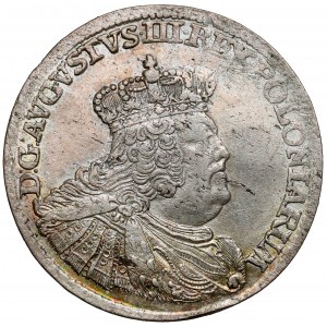August III Sas, Ort Lipsk 1756 EC - małe popiersie