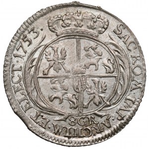 August III Sas, Dwuzłotówka Lipsk 1753 - 8 GR