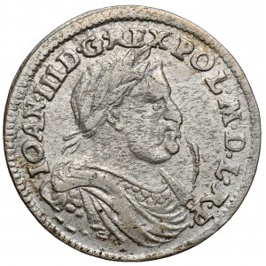 Jan III Sobieski, Ort Bydgoszcz 1677 - inicjały MH