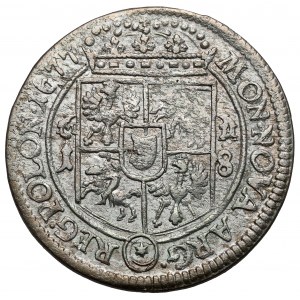 Jan III Sobieski, Ort Bydgoszcz 1677 - inicjały MH