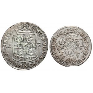 Jan III Sobieski, Ort i szóstak Bydgoszcz 1684 - zestaw (2szt)