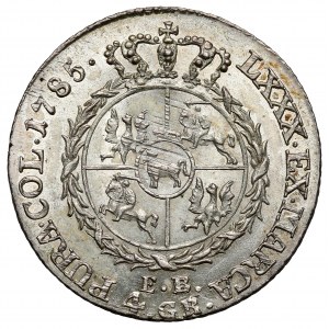 Poniatowski, Złotówka 1785 EB - bez wstęgi