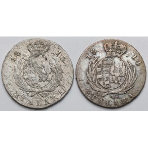 Księstwo Warszawskie, 1/3 talara 1813-1814 IB - zestaw (2szt)