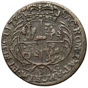 August III Sas, Trojak Lipsk 1754