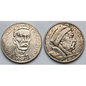 10 złotych 1933 Sobieski i Traugutt - zestaw (2szt)