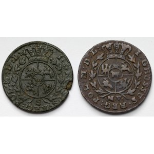 Poniatowski, Grosze 1769-g i 1791 MV - zestaw (2szt)
